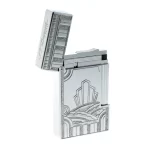 S.T. Dupont Art Deco Ligne 2 Strukturiertes Palladium Finish Limitierte Edition Feuerzeug